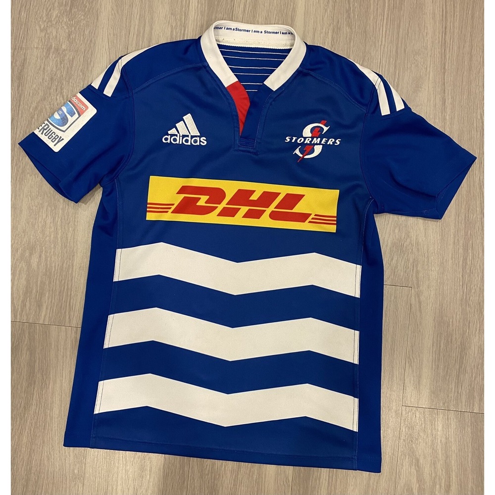 Adidas Cape Town 2013 South Africa Stormers Rugby Jersey Mens Medium Large Blue